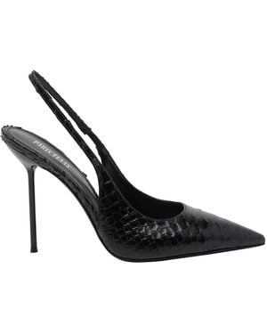 Paris Texas Lidia Pump Slingback - Black