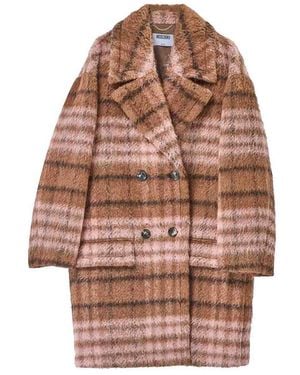 Moschino Tartan Cappotto - Brown