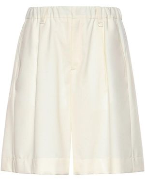 Laminar Wool-Touch Shorts - White