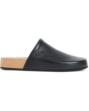 Balenciaga School Flat Mules - Black