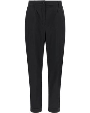 Kiton Poplin Pants - Black