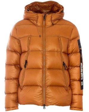 OUTHERE Stripe Down Jacket - Orange