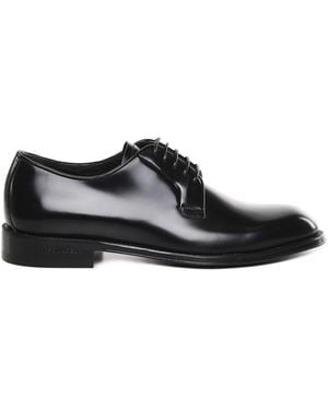 DSquared² Leather Classic Shoes With Logo - Black