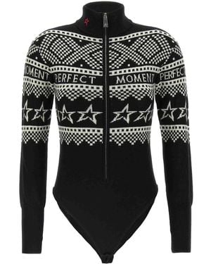 Perfect Moment Holiday Bodysuit - Black