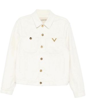 Valentino Garavani Giacca Denim - White