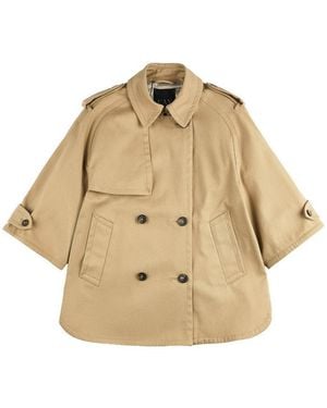 Fay Short-Sleeve Double-Breasted Trench - Natural