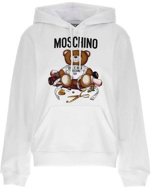 Moschino Orsetto Sarto Sweatshirt - White