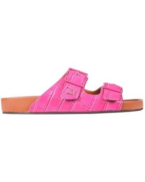L'Autre Chose Sandals With Coconut Print Leather - Pink