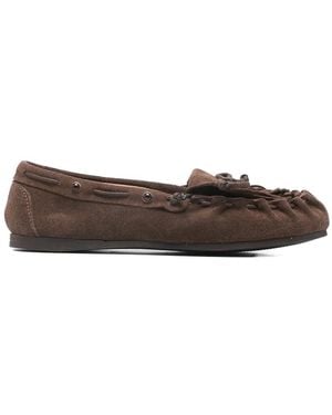 P.A.R.O.S.H. Mocassino Con Frange Squoshoe26 - Marrone