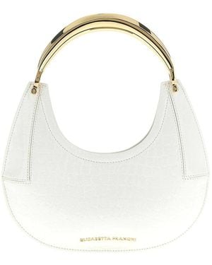 Elisabetta Franchi Hobo Small Shoulder Bag - White