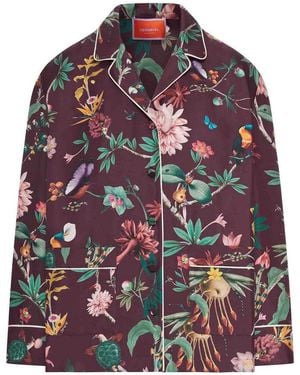 La DoubleJ Silk Twill Shirt - Red