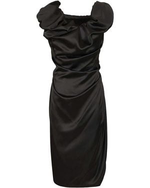 Vivienne Westwood Ginnie Amber Satin Dress - Black