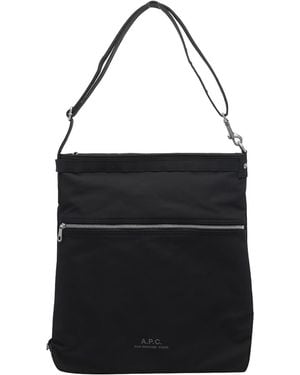 A.P.C. Crossbody Shoulder Bag - Black