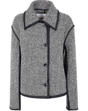 Jil Sander 72 W Trim Jacket - Gray