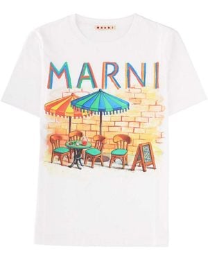 Marni T-Shirt With Print - White