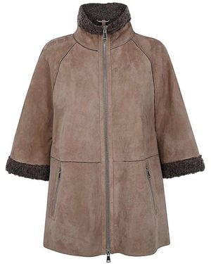 The Jackie Leathers Antoinette Cape - Brown