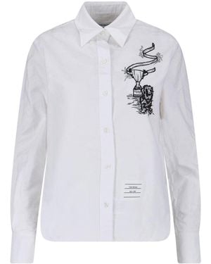 Thom Browne Hector Trophy Shirt - White