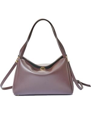 THEMOIRÈ Eudora Leather Bag - Purple