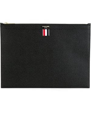 Thom Browne Leather Medium Document Holder - Black