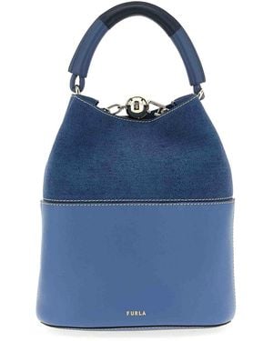 Furla Sfera S Bucket Bag - Blue