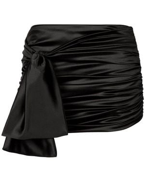 Dolce & Gabbana Silk Mini Skirt - Black