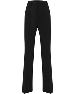 DSquared² Wool Blend High Rise Pants - Black