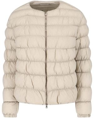 Herno Piumino Zip - Natural