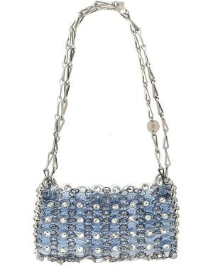 Rabanne 1969 Nano Shoulde Bag - Blue