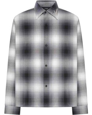 Amiri Camicia A Quadri - Grigio
