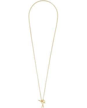 Ami Paris Adc. Pendant Necklace - White