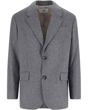 Ami Paris Blazer Monopetto - Grey