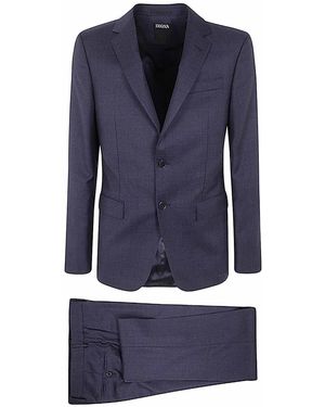 ZEGNA Pure Wool Two-Piece Suit - Blue