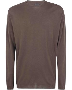 MD75 Light Cotton Long Sleeves Jumper - Brown