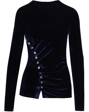 Rabanne Top Drappeggiato - Black