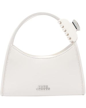 Marc Jacobs Logo The Claw Clip Shoulder Bag - White