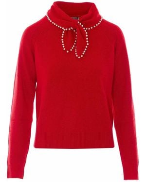 Essentiel Antwerp Suéter Cuello Redondo - Rojo