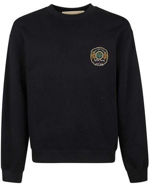 Valentino Garavani Jersey Sweatshirt, Reg, Embro Patch - Blue