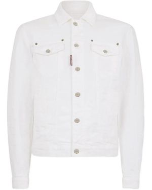 DSquared² 'Dan' Jeans Jacket - White