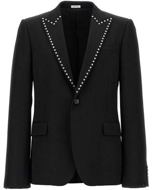 McQueen 'Barathea' Blazer - Black