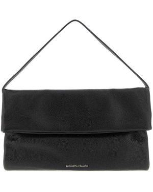 Elisabetta Franchi Logo Shoulder Bag - Black