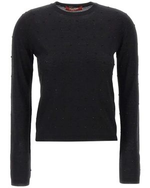 Max Mara Embroidered Jumper Celebre - Black