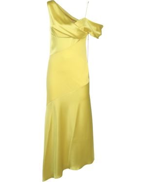 Loewe Draped Midi Dress Dresses - Yellow