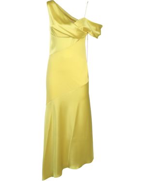 Loewe Draped Midi Dress Dresses - Yellow