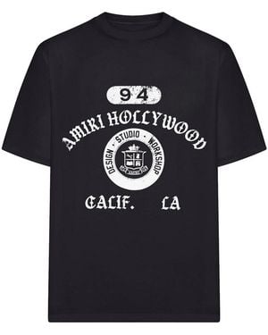 Amiri Collegiate Box Tee - Black