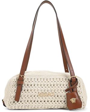 Versace Crochet Shoulder Bag - Natural