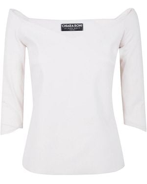 La Petite Robe Di Chiara Boni Saffron L Jersey Top - White