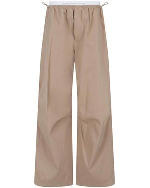 Alexander Wang Cotton Trousers - Natural