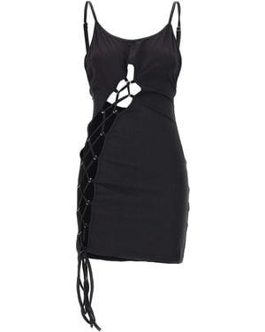 Heron Preston 'Lace-Up' Dress - Black