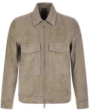 Giorgio Brato Suede Jacket - Natural