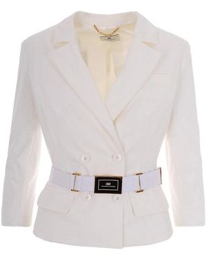 Elisabetta Franchi Jacket - White